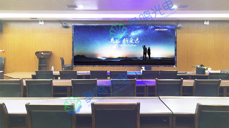 长沙市某管委会室内P1.53小间距LED显示屏